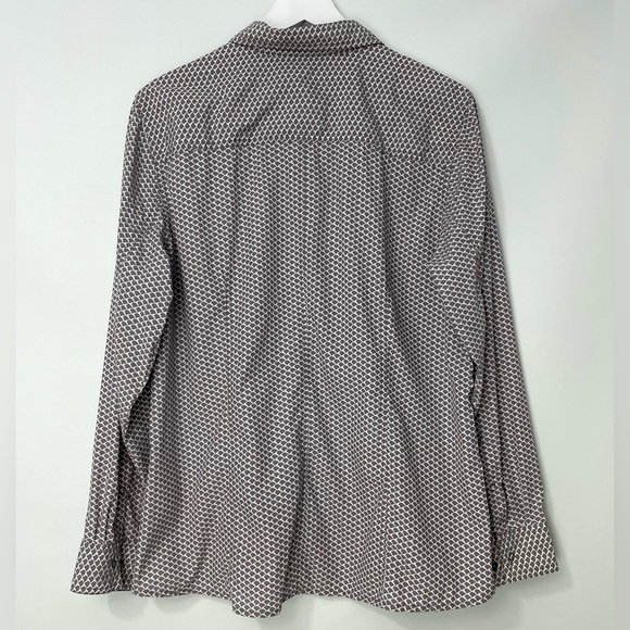 LL Bean Isleboro Outdoor Performance Button Down Collared Shirt Gray/White Sz XL - Picture 5 of 5